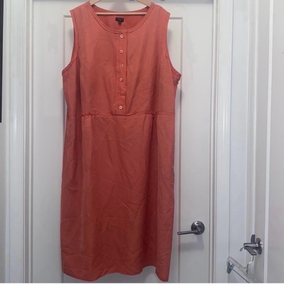Talbots Dresses & Skirts - 🧡 TALBOTS Orange Sleeveless Dress - Size 24W